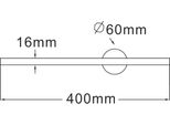 Lampada Da Parete A Led Minimalista Nera Troy Led 6W Zuma Line