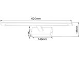 Lampada Da Parete A Led Striscia Nera Alter Led 20W Linea Zuma