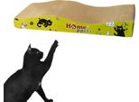 Tiragraffi Per Gatti In Cartone Giocattolo In Cartone Wave Lair 45X22X6 Cm Lettino Orizzontale