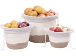 Set Di 3 Contenitori Per Patate Relaxdays