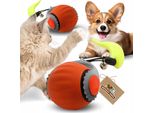 Palla Interattiva Usb Per Cani E Gatti, Rossa