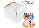 Scatola Per Dolci Di Alta Qualità 30×30×25 Cm Bianca - Brand4Cake