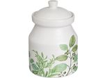 Howhomely | Barattolo Da Cucina - Barattolo Per La Conservazione - 1100 Ml - Bianco - Con Coperchio - In Gres