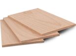 Metrie | Piastra In Legno Massiccio, 80 X 60 X 3,5 Mm, Faggio, 1 Pezzo