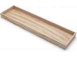 2.03 Vassoio In Legno Con Bordo Alto - Ca. 80 X 20 X 5 Cm - Decorazione Al Naturale (Grande)