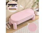 Sweiko Panca Portaoggetti Elegante E Moderna Per Camera Da Letto, Guardaroba, Ingresso E Soggiorno Con Spazio Di Archiviazione, Tessuto Di Ciniglia Di Alta Qualità Con Struttura In Legno Massiccio, Panca Antiscivolo (Colore Rosa)