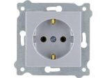 Presa Di Corrente Con Messa A Terra Schuko 2P+T Argento 237/10E Exen