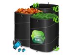 Kesser® Pop-Up-Gartensack Laubsack Gartenabfallsack Inkl. Handschuhe Selbststehend Mit Griffen Stabil Robust & Faltbar LaubsäCke Rasenschnitt GartensäCke FüR GartenabfäLle GrüNschnitt