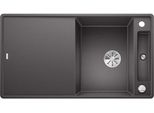 Blanco Axia Iii 5 S-F, Silgranit® Puradur®, Grigio Roccia, Reversibile, Incluso Tagliere In Legno