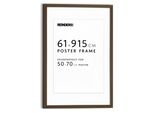 Bilderrahmen REINDERS Bilderrahmen Poster 61x91,5 oder 50x70, walnuß, B:64,5cm H:95cm T:2cm, Bilderrahmen, Bilderrahmen, Wohnzimmer - Walnuß - MDF - 64,5x95 cm