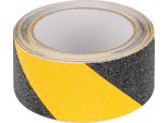 Rebel NAR0481 Nastro Di Segnalazione Antiscivolo 50 Mm X 5 M, Giallo-Nero