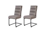 Casadolce Sedia Da Pranzo Markar, Set Di 2, 45X61X101 Cm, Marrone, Imbottita, Sedile A Molle Bonnell, Portata 120 Kg