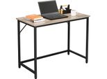 Scrivania Vasagle, Piccola Scrivania Per Computer, Scrivania Per Studio, Camera Da Letto, 50 X 100 X 76 Cm, Design Industriale, Struttura In Metallo