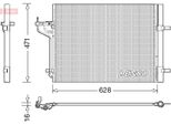 Denso DCN10029 - Condensatore Aria Condizionata Oe 1693590 Con Essiccatore Per C-Max, Focus Iii, Grand C-Max