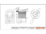 Dr!Ve+ DP1110.10.0743 - Filtro Aria Oe 1449 296 Per Ranger (Et), Hilux