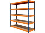 Scaffalatura Di Stoccaggio Srax 5 Ripiani Scaffalatura Metallica Resistente 300Kg Magazzino Officina Garage