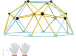 Cupola Di Arrampicata Alta 1,80 M Centro Giochi A Cupola Geometrica Per Bambini Da 3 A 9 Anni, Struttura Di Arrampicata Con Capacità Di Carico Di 272 Kg, Con Maniglia Di Arrampicata, Attrezzatura Da Giardino Per Il Giardino Di Casa