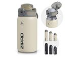Elegante Borraccia In Acciaio Inox 500 Ml | Bottiglia Isolata A Doppia Parete E A Prova Di Perdite | Bottiglia Thermos Senza Bpa Con Tappo Di Sicurezza | Per Lo Sport