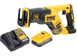 Sega A Gattoparo A Batteria Dewalt Dcs 367 H1 18 V Brushless + 1X Batteria Powerstack 5,0 Ah + Caricabatteria