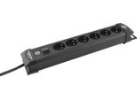Brennenstuhl Premium-Line, Striscia Di Prese A 6 Vie Nera 3 M, 6110016
