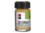 Marabu 1401 39 784 Decormatt Acryl, Oro Metallizzato 784, 15 Ml