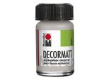Marabu 1401 39 782 Decormatt Acrilico, Argento Metallico 782, 15 Ml