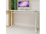 Scrivania Regolabile In Altezza Per Bambini E Adulti – 120 X 60 X 90 Cm, Bianca