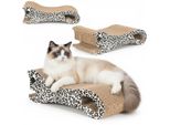 Tiragraffi Coil, Letto Per Gatti, Tiragraffi Per Gatti, Lettino Per Gatti, Letto Ecologico, Mdf, Moderno, Confortevole, Altezza: 13 Cm