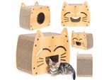 Cilindro Tiragraffi, Grotta Per Gatti, Tiragraffi Per Gatti, Letto Per Gatti, Lettino Per Gatti, Letto Ecologico, Tiragraffi, Mdf, Altezza: 40 Cm