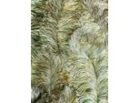 Carta Da Parati Grafica Profhome 822203 Plastica Lucida Verde Foglia Oro Marrone Verde 5,33 M2