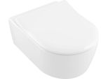 Villeroy & Boch Avento Combi-Pack, Wc Suspendu à à Fond Creux Avec SièGe De Wc, Directflush, Suspendu, 370X530X315Mm, 5656RSR1, 5656RSR1
