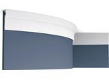 Rivestimento Orac Decor PX198F Modern U-STEPS Rivestimento Decorativo Flessibile Rivestimento Del Pavimento Cornice Del Soffitto Stile Moderno Colore Bianco 2 M