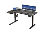 Hilodesk 150Cm L-Form Scrivania Elettrica, Scrivania A Forma L 150 Cm Regolabile In Altezza, Scrivania Seduta E Stante Per Ufficio Casa, Nero
