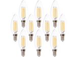 V-TAC Led-Filamento-Lampada VT-1986-N, E14, Eek: F, 4W, 400Lm, 3000K, 10 StüCk