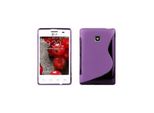 Cadorabo Custodia Protettiva Per Lg L3 Ii (1A Sim) Cover In Viola Custodia Del Telefono Cellulare Tpu Custodia In Silicone
