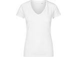 X.O By Promodoro 1525 | Maglietta Donna Con Scollo A V, Cotone Pettinato - Colore: Bianco - Taglia: S