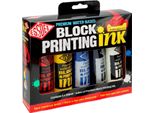 Set Di Inchiostri Premium Per La Stampa A Blocchi A Base D'acqua Essdee, 5 X 100 Ml.