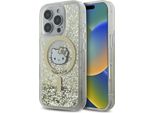Hello Kitty Hkhmp16Llgdih Iphone 16 Pro 6.3 BiałY ZłOty/Bianco Oro Custodia Rigida Liquida Glitter Fever Magsafe