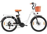 Bicicletta Elettrica Ttgo YY-26ST - Motore 250W Batteria 36V14.5AH Ruote Da 26 Pollici Velocitš€ 25 Km/H Freni A Disco Meccanici - Bianco