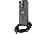 Guess Guhmp16Lhctsgnsk Iphone 16 Pro 6,3 Czarny/Nero Custodia Rigida Crossbody Cord Script Magsafe