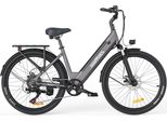 Bicicletta Elettrica Hillmiles Milecity 1 - Motore 250W Batteria 36V13Ah Pneumatici Da 26 Pollici Freni A Disco Meccanici - Grigio