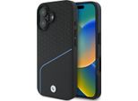 Bmw Bmhmp16S23Rdclk Iphone 16 6.1 Czarny/Nero Hardcase Segno Pelle Strutturato E Linea Magsafe