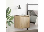 Vidaxl Comodino A Parete Rovere Sonoma 38X34X40 Cm