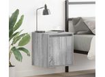 Vidaxl Comodino A Parete Grigio Sonoma 38X34X40 Cm