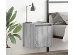 Vidaxl Comodini Da Parete 2 Pz. Grigio Sonoma 38X34X40 Cm