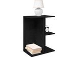 Vidaxl Comodini 2 Pezzi Look Rovere Nero 46,5X29X61 Cm