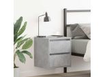 Vidaxl Comodini Da Parete 2 Pz. Grigio Cemento 38X34X40 Cm