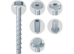 100 Pezzi Vite Per Calcestruzzo Ultracut Fbs Ii 6X60/5 P - Vite Per Calcestruzzo 6X60Mm 546380