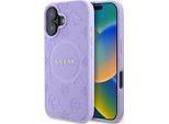 Guess Guhmp16Mpsapsmeu Custodia Rigida Saffiano Peony Classic Logo Magsafe Per Iphone 16 Plus 6.7 Fioletowy/Purple