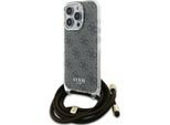 Guess Guhcp16Xhc4Sew Iphone 16 Pro Max 6.9 BrąZowy/Brown Hardcase Crossbody Cord 4G Print